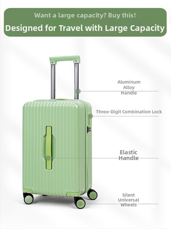 Kergem käsipagasi kohver, unisex, polükarbonaat, TSA kombineeritud lukustus, universaalsed rattad, 3 kg