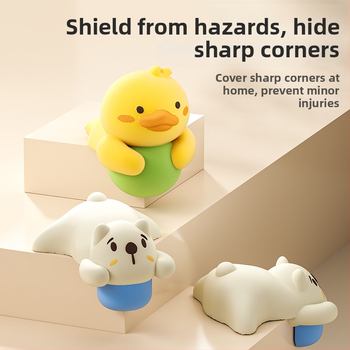 Kokkupõrke nurga kaitse laste laua ja voodi nurkade jaoks - pehme PVC ja akrüülliim, 200 tk pakis.