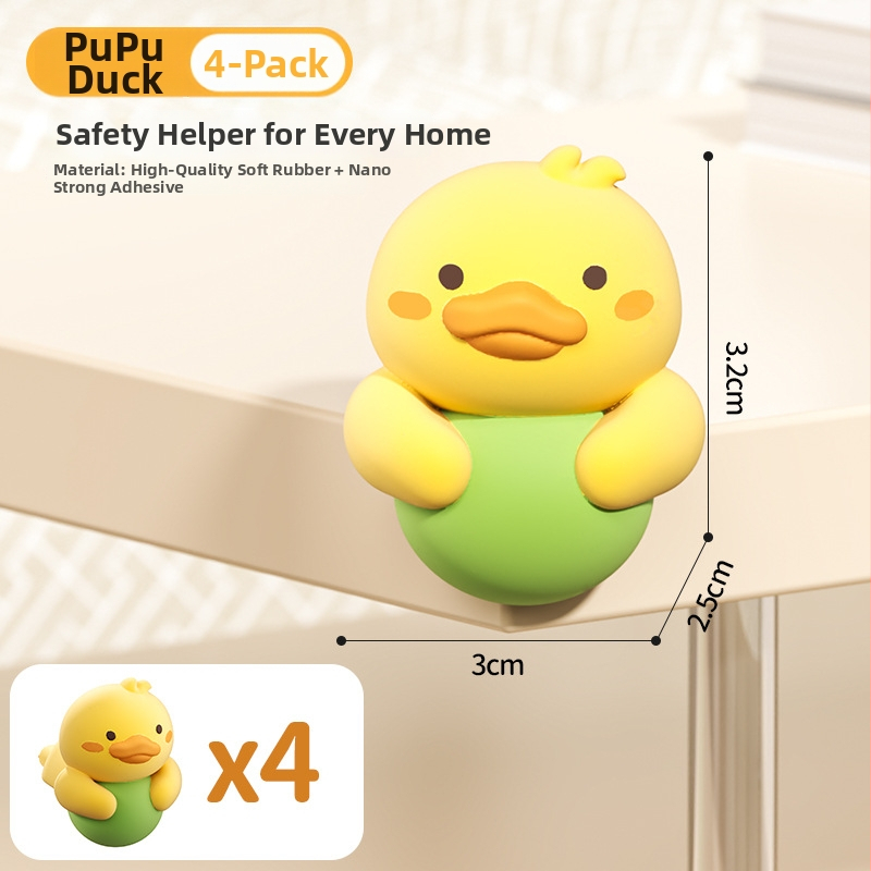 Kokkupõrke nurga kaitse laste laua ja voodi nurkade jaoks - pehme PVC ja akrüülliim, 200 tk pakis.