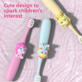 Rokas manuālā bērnu zobu birste ar mīkstām sariņām (sešu vienību iepakojums; CKT25-9-1; Brush mibala; bērniem)