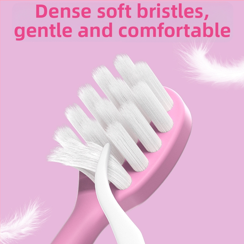 Rankinė vaikiška dantų šepetėlis su minkštomis šerelėmis (šeši vienetai pakuotėje; CKT25-9-1; Brush mibala; vaikams)