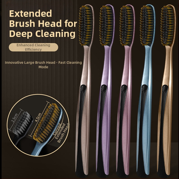 Healthy zobu suka ar mīkstām sariem, paredzēta pieaugušajiem, manuālā, 5 gab.