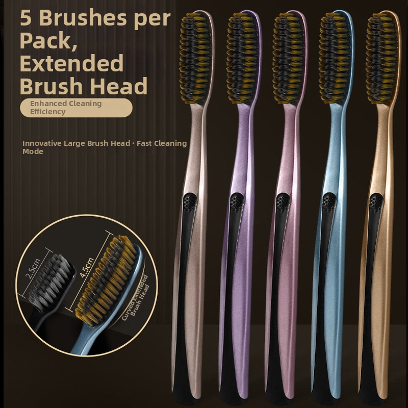 Healthy zobu suka ar mīkstām sariem, paredzēta pieaugušajiem, manuālā, 5 gab.