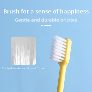 Rokas zobu birste – mīksti sari, augsta blīvuma šķiedras, bez izkrišanas, universāla lietošana