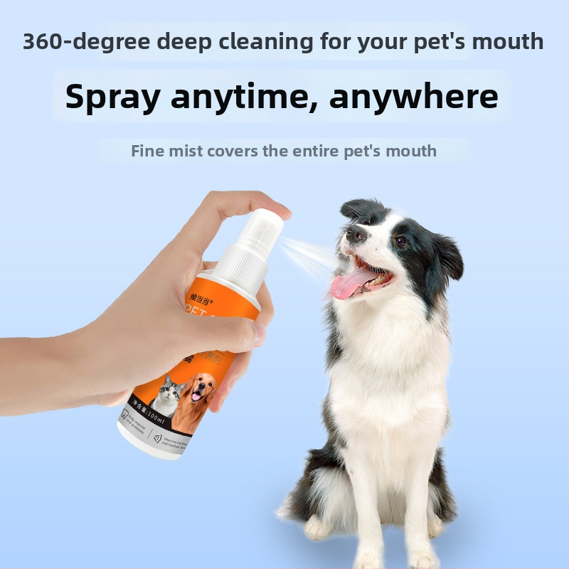 Mutes atsvaidzinātājs mājdzīvniekiem – suņiem un kaķiem, šķidra formula, svaigs elpa, zobu balināšana, periodontālās kopšanas