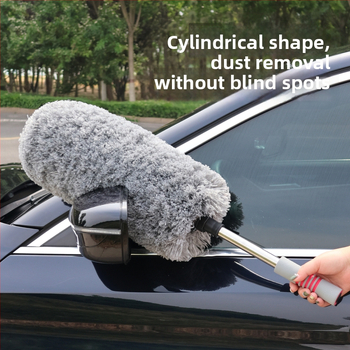 Automobilinis dulkių šluostė, nerūdijančio plieno lazda + pluoštas, Persistence ženklas