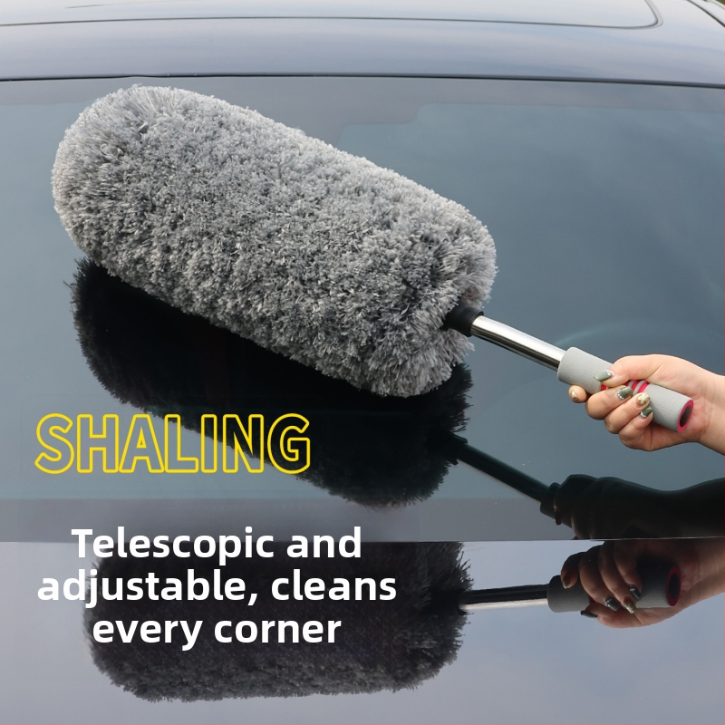 Automobilinis dulkių šluostė, nerūdijančio plieno lazda + pluoštas, Persistence ženklas