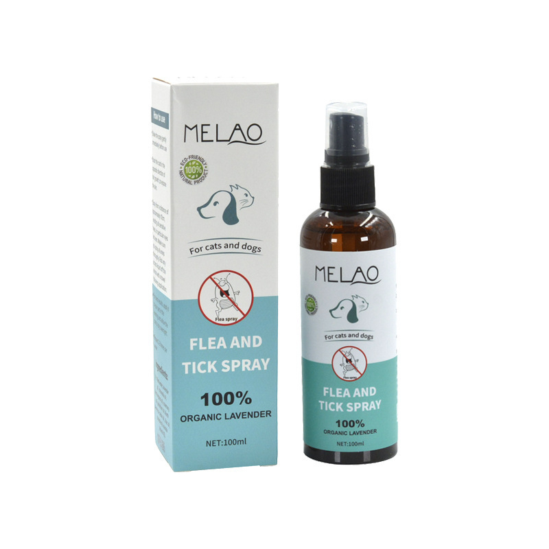 Šunų blusų purškiklis – Melao, plastikinė buteliukas, licencijuotas privatus prekės ženklas, pakuotė 96 vnt