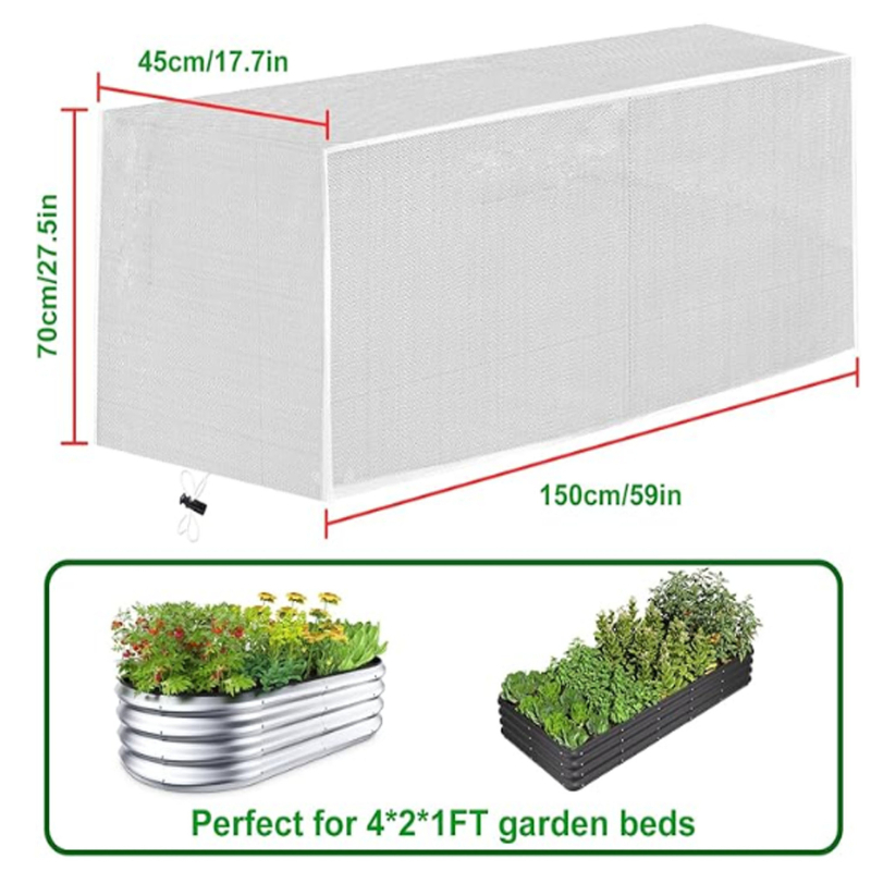 Ristkülikukujuline taimekahjurite kaitsekate plastikust, korrosioonikindel, paksendatud ja vastupidav