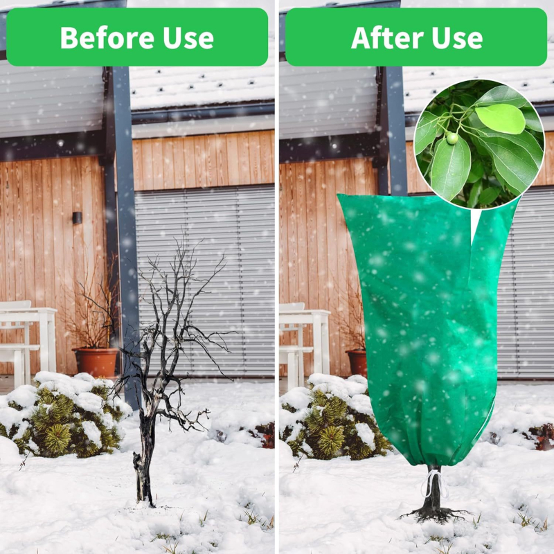 Покрив за защита на растения и плодни дървета от студ; полипропилен с анти-UV добавка; защита от мраз