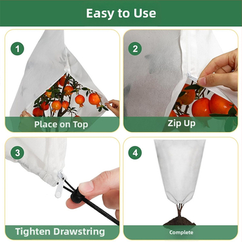 Augalų šalto apsaugos uždanga, nepluošto audinys, žiemos apsauga ir izoliacija augalams, prieš užšalimą, kenkėjų apsauga, lauko naudojimui