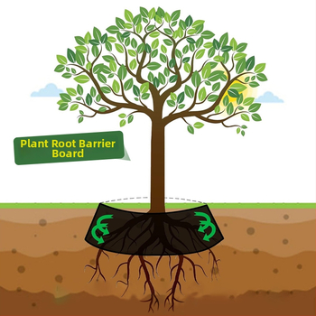 Šaknų blokavimo plokštė stogo sodams, plastmasinė, užkerta šaknų įsiskverbimą