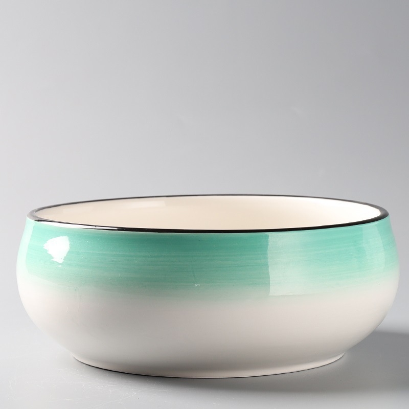 Керамичен цветарник за пода, прост стил, домашно градинарство