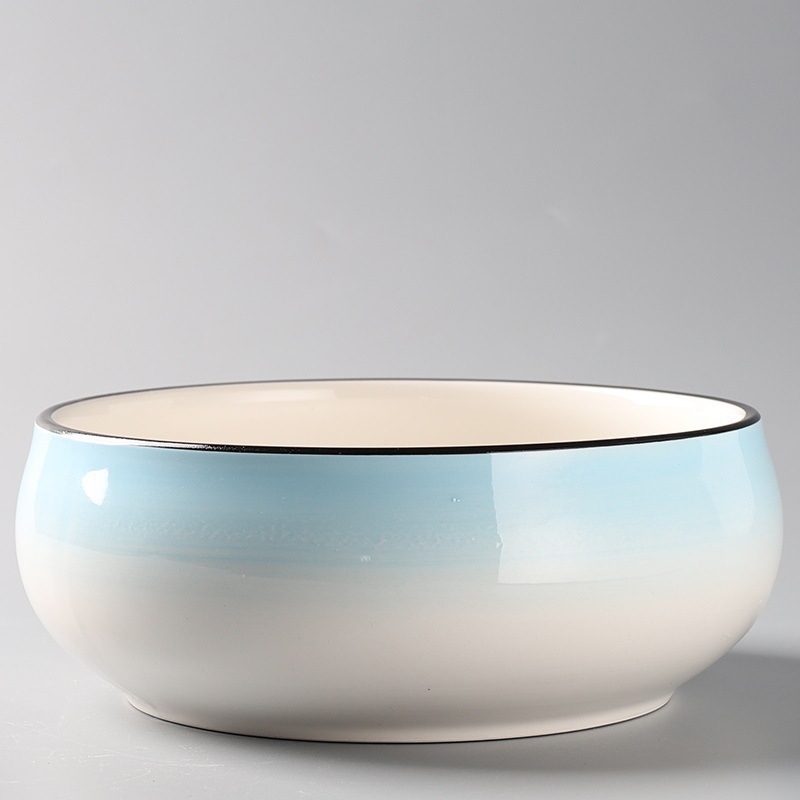 Керамичен цветарник за пода, прост стил, домашно градинарство