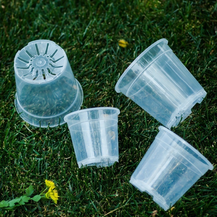 Саксия за цветя Phalaenopsis от смола — прозрачна и здрава, подова употреба, прост стил, подходяща за домашно градинарство и балкон, с интегрирана технология.