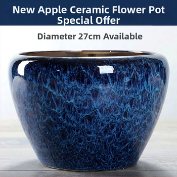 Keraminis gėlių vazonas, stovintis ant grindų, korozijai atsparus, namų sodo naudojimui