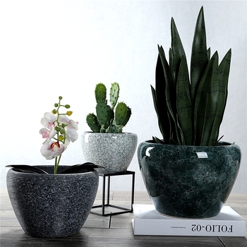 Керамичен цветарник, подов модел, корозионно устойчив, за домашно градинарство