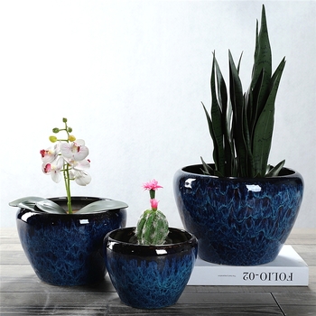 Керамичен цветарник, подов модел, корозионно устойчив, за домашно градинарство