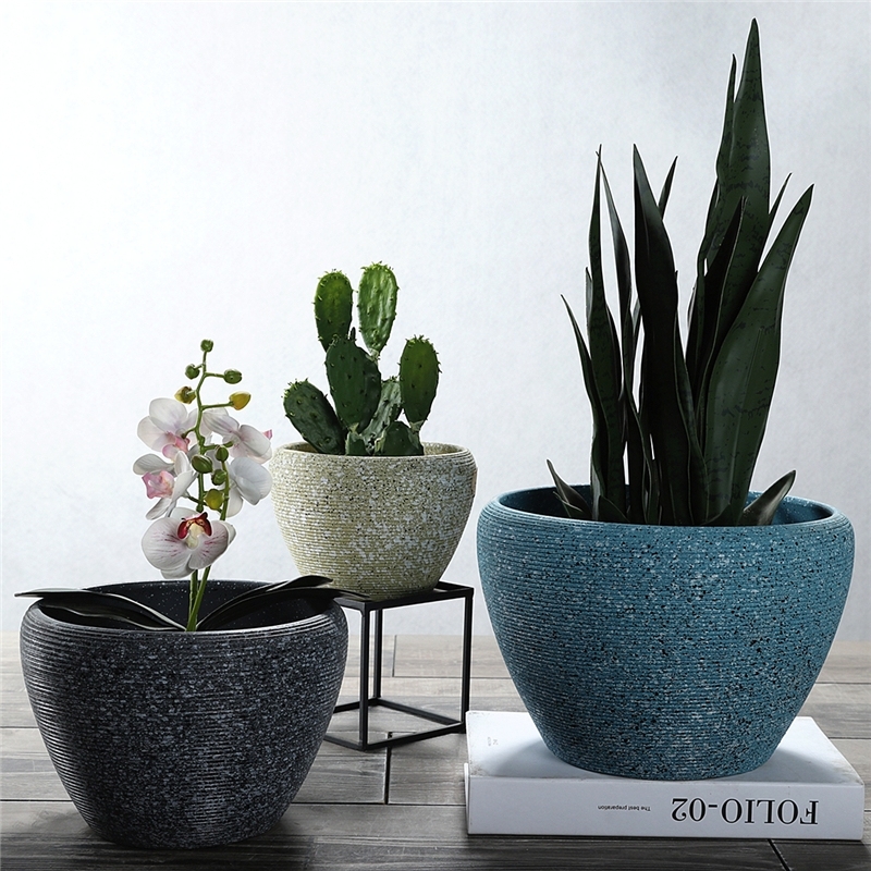 Керамичен цветарник, подов модел, корозионно устойчив, за домашно градинарство