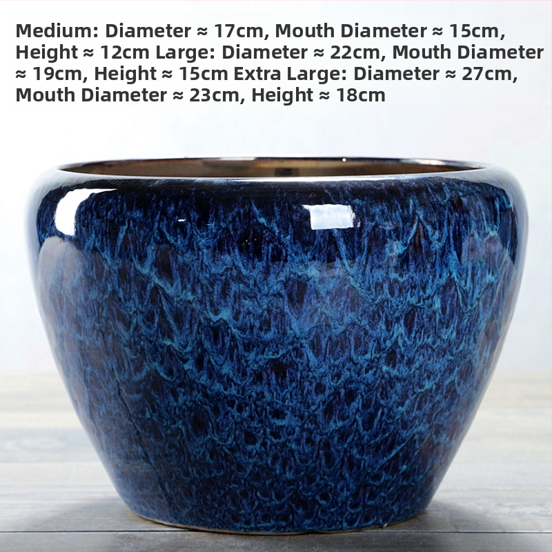 Keraminis gėlių vazonas, stovintis ant grindų, korozijai atsparus, namų sodo naudojimui