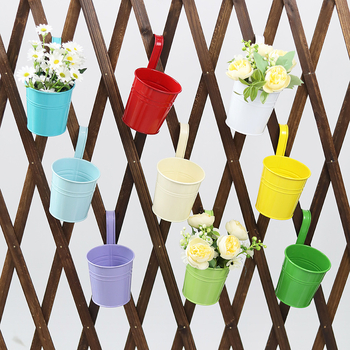 Саксия за цветя от желязо, стенна, с подвижна кука, за зелени растения и сукуленти — Caihua Craftsmanship