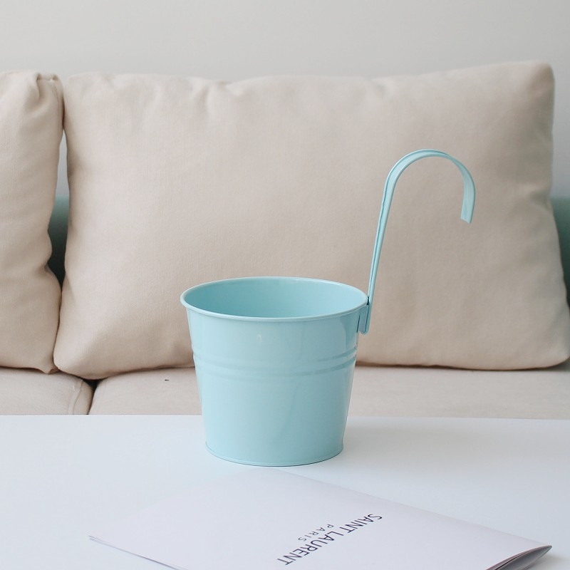 Саксия за цветя от желязо, стенна, с подвижна кука, за зелени растения и сукуленти — Caihua Craftsmanship