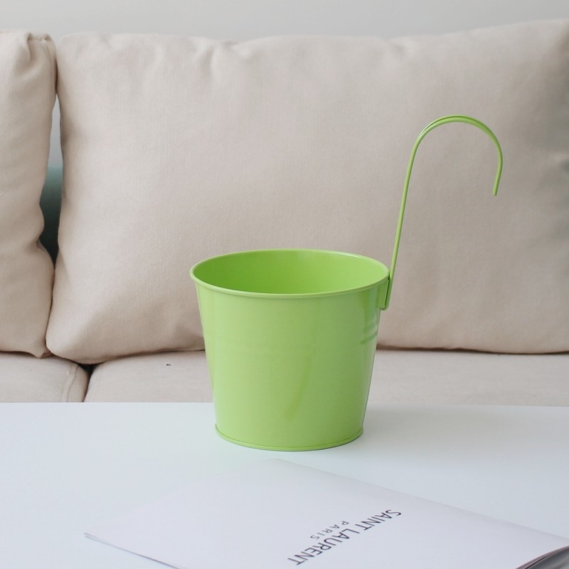 Саксия за цветя от желязо, стенна, с подвижна кука, за зелени растения и сукуленти — Caihua Craftsmanship