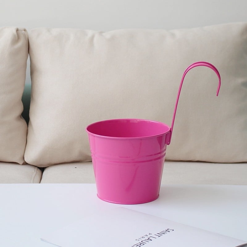 Саксия за цветя от желязо, стенна, с подвижна кука, за зелени растения и сукуленти — Caihua Craftsmanship