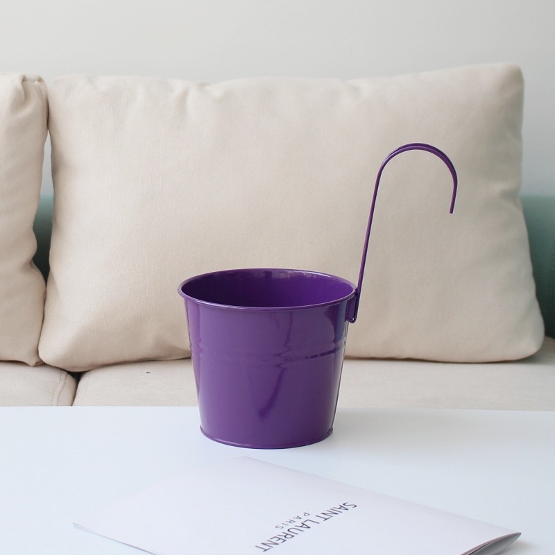 Саксия за цветя от желязо, стенна, с подвижна кука, за зелени растения и сукуленти — Caihua Craftsmanship