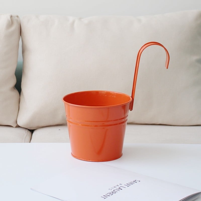 Саксия за цветя от желязо, стенна, с подвижна кука, за зелени растения и сукуленти — Caihua Craftsmanship