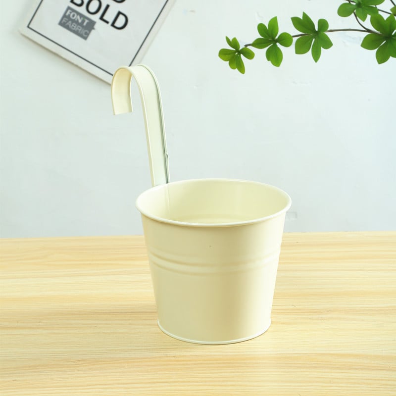 Саксия за цветя от желязо, стенна, с подвижна кука, за зелени растения и сукуленти — Caihua Craftsmanship