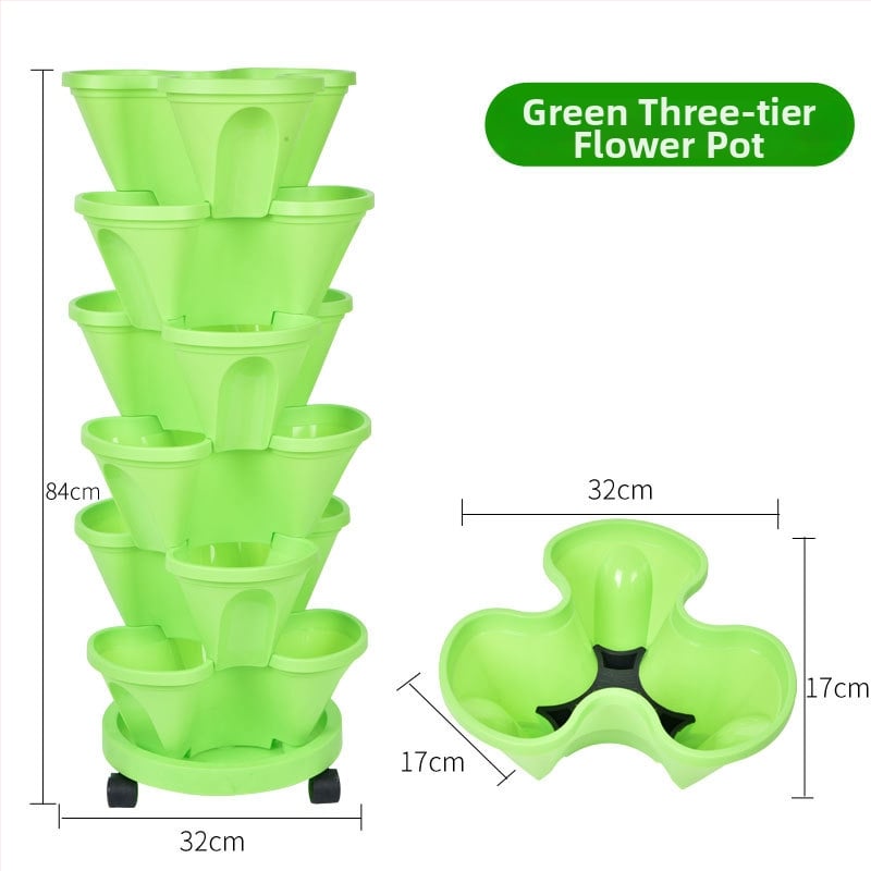 Цветарник, пластмасов, спестяващ пространство, за пода, пасторален стил, за балконска градина