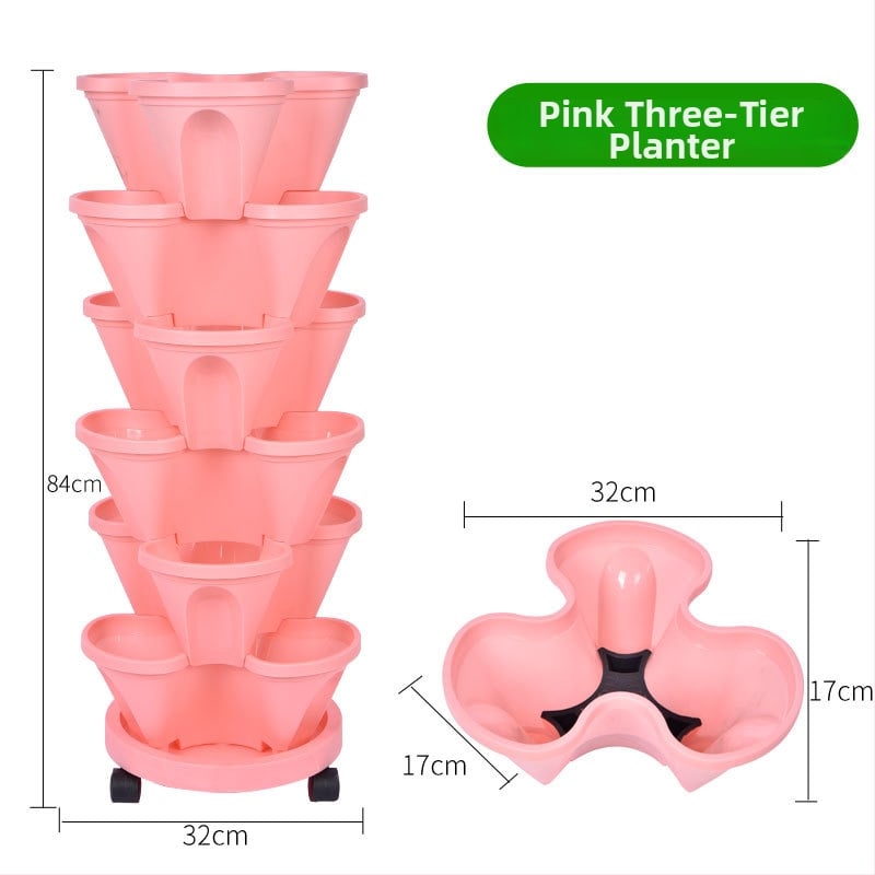 Цветарник, пластмасов, спестяващ пространство, за пода, пасторален стил, за балконска градина