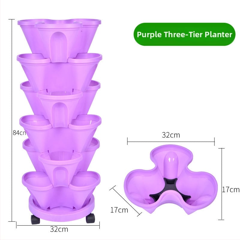Цветарник, пластмасов, спестяващ пространство, за пода, пасторален стил, за балконска градина