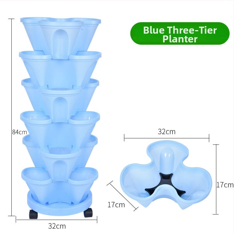 Цветарник, пластмасов, спестяващ пространство, за пода, пасторален стил, за балконска градина