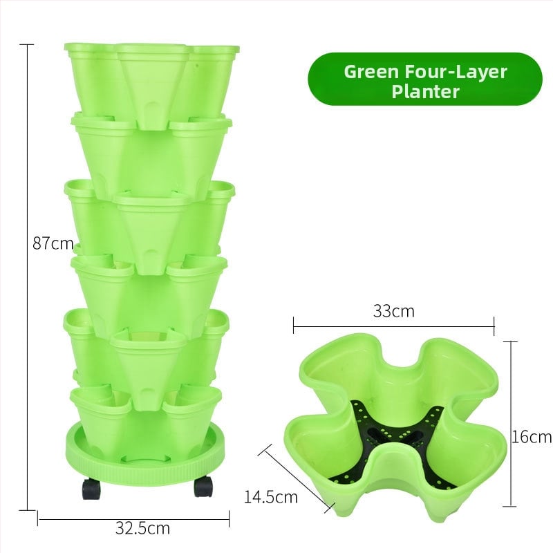 Цветарник, пластмасов, спестяващ пространство, за пода, пасторален стил, за балконска градина