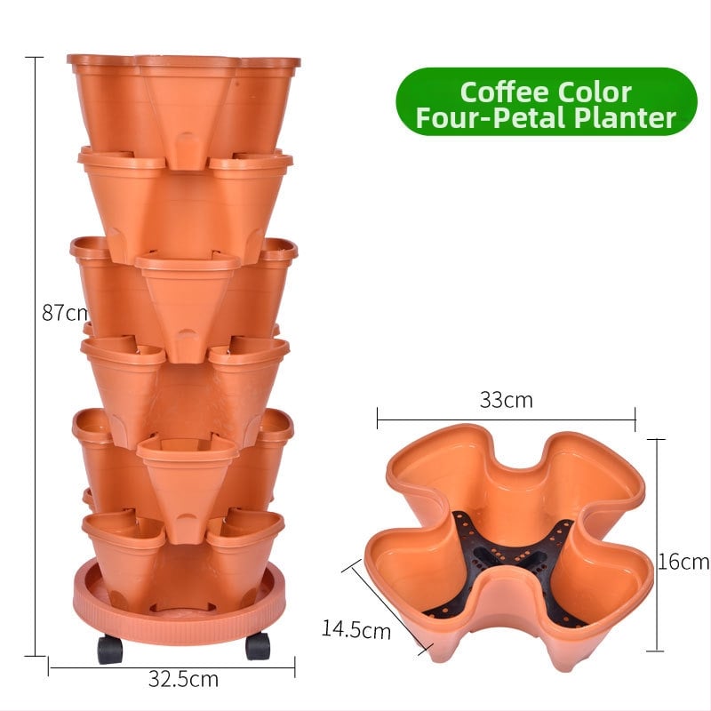 Цветарник, пластмасов, спестяващ пространство, за пода, пасторален стил, за балконска градина