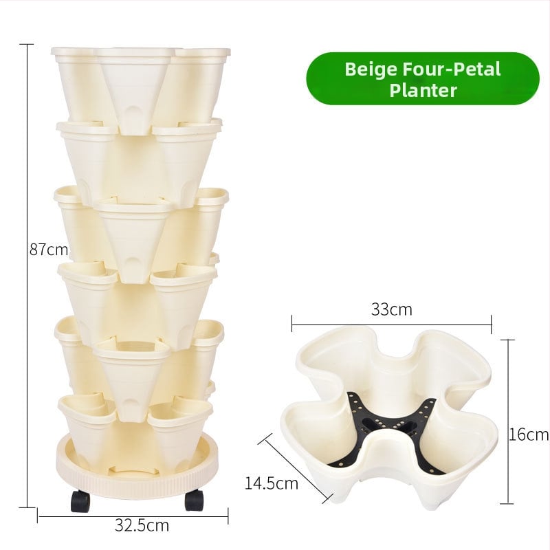 Цветарник, пластмасов, спестяващ пространство, за пода, пасторален стил, за балконска градина