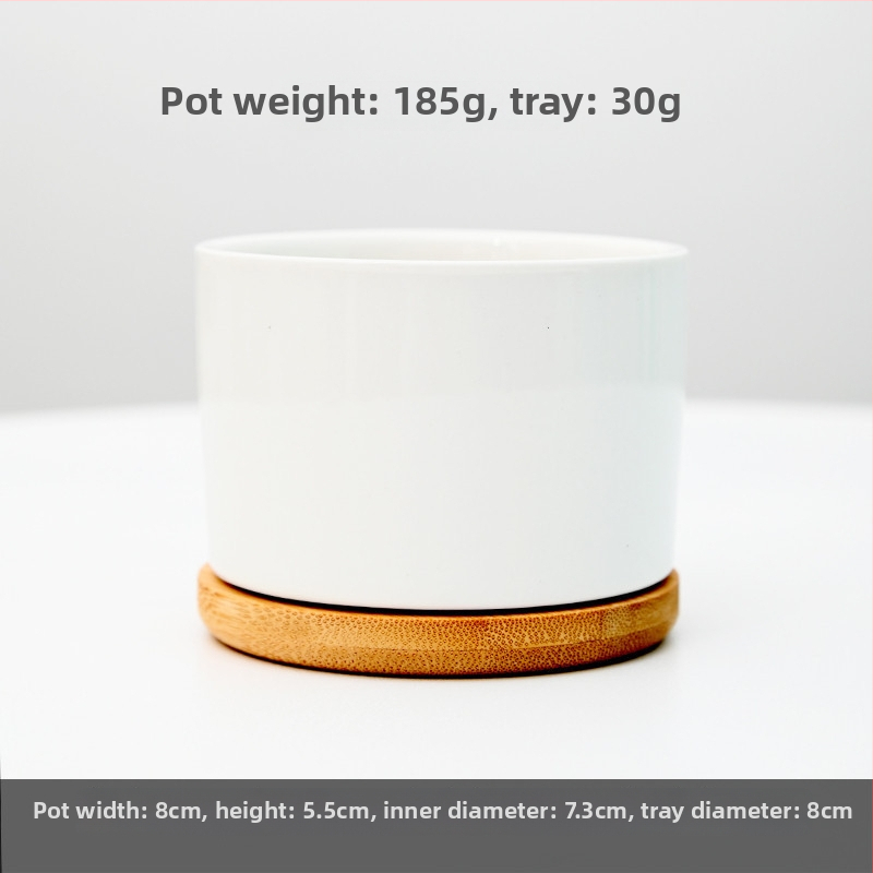 Keraamiline lillepott logotüübi trükiga; lihtne portselani disain; sobib laua- või põrandakasutuseks; poolmanuaalne tootmisprotsess.