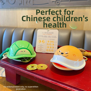 Hundred Mau võtmehoidja ripats, Money Turtle motiiv, multikas stiil, ABS materjal, iseseisev pakkimine