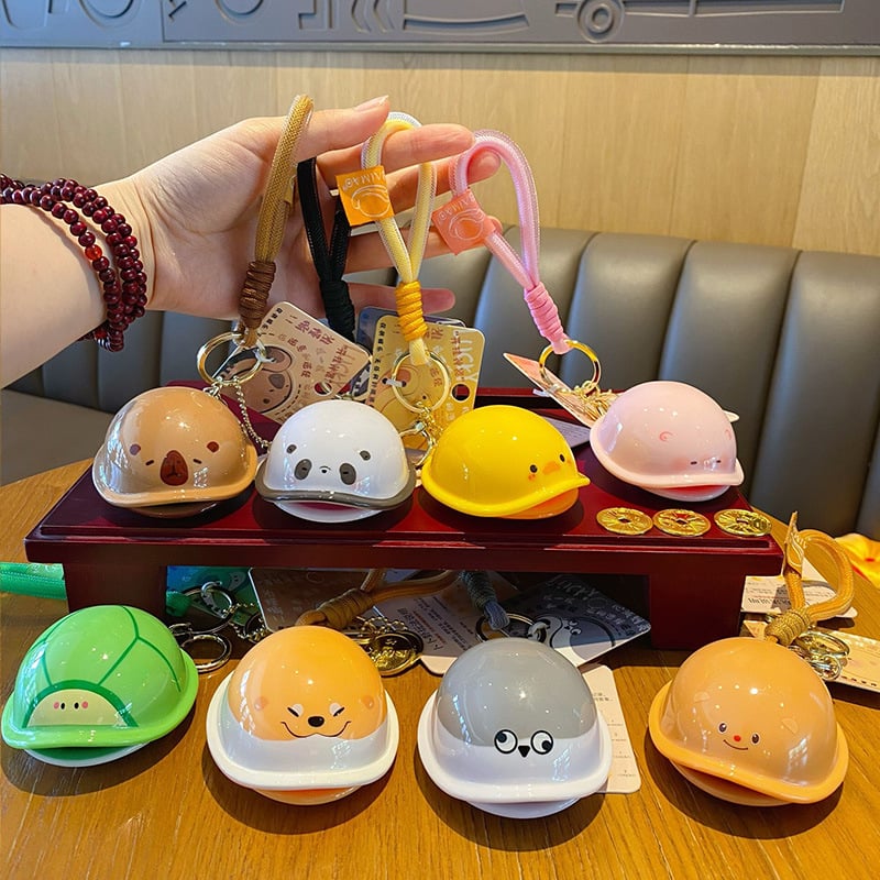 Hundred Mau ключодържател, Money Turtle мотив, карикатурен стил, ABS материал, самостоятелно опаковане