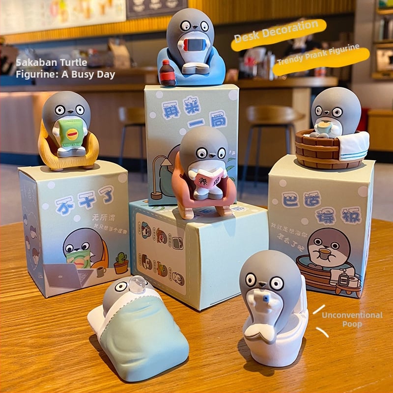 Sakaban bruņurupucis no sveķiem – dekoratīva figūriņa galda dekorēšanai un automašīnas interjeram, multfilmas stils, zīmols Yao Yun, Materiāls: sveķi