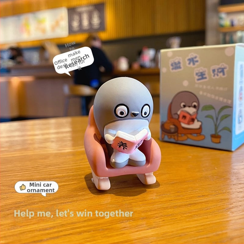 Sakaban bruņurupucis no sveķiem – dekoratīva figūriņa galda dekorēšanai un automašīnas interjeram, multfilmas stils, zīmols Yao Yun, Materiāls: sveķi