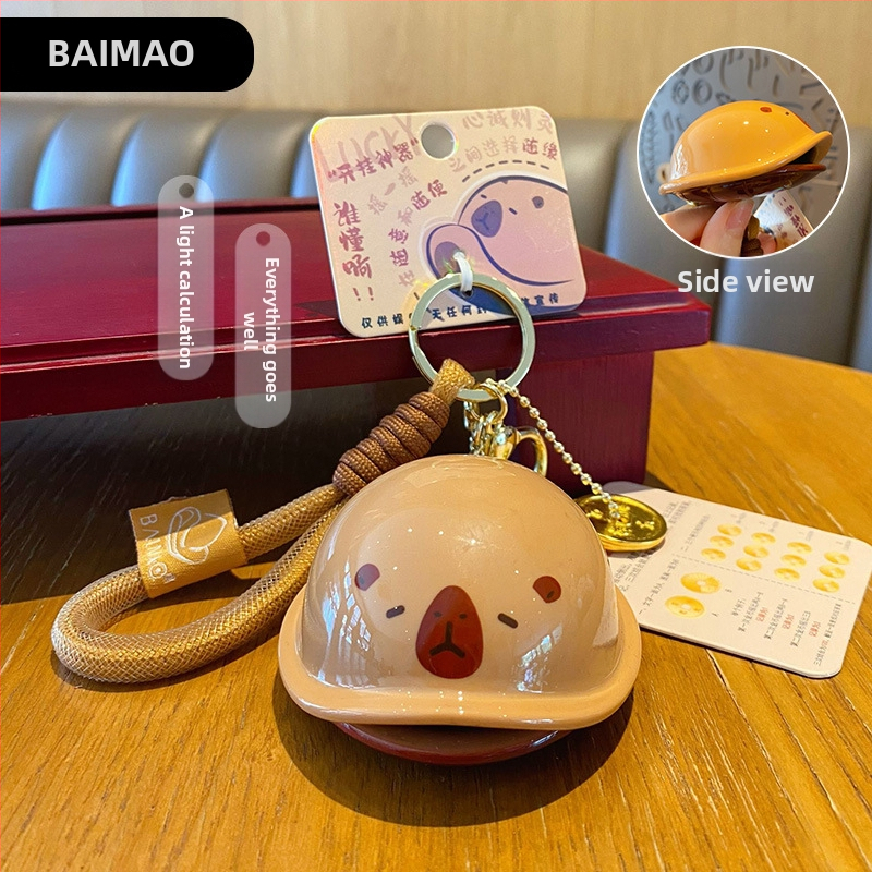 PVC карикатурен ключодържател с панда и костенурка – висулка за чанта и играчка за отпускане