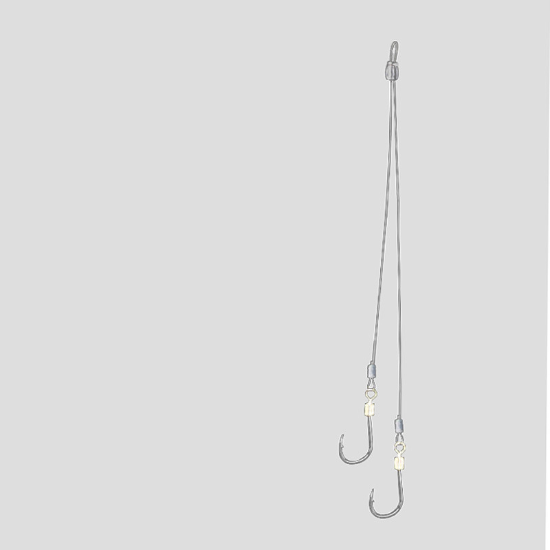 Treasure in the Lake kalastushaak anti-sõlme traadist, topelt-õõg, hammas, merekalapüügiks laevast (erinevad suurused)
