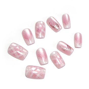 10 gab. mākslīgie nagli – Cat's Eye stils, Le Fan, sievietēm
