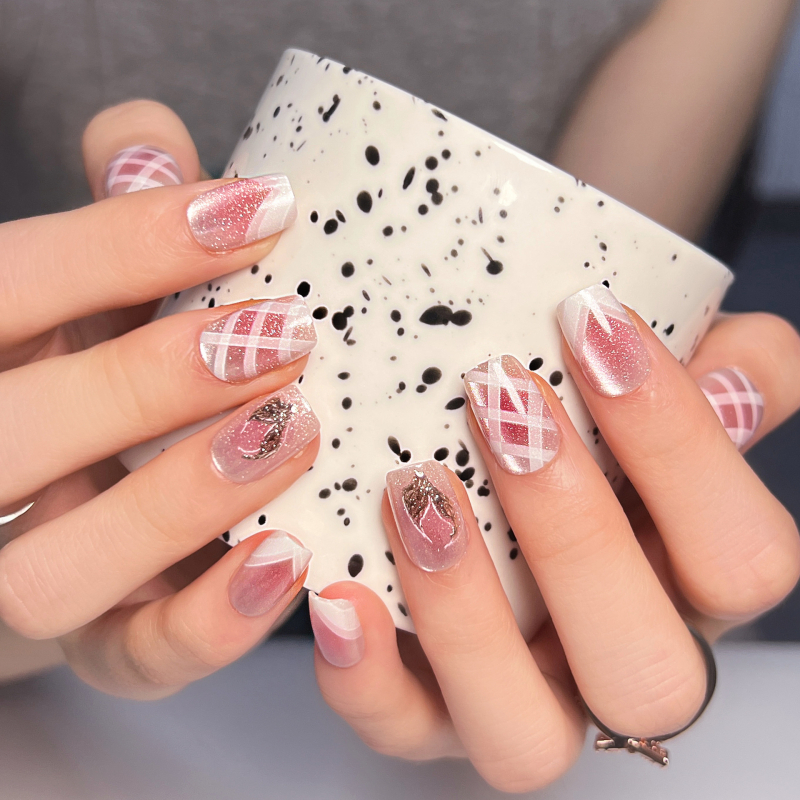 10 gab. mākslīgie nagli – Cat's Eye stils, Le Fan, sievietēm