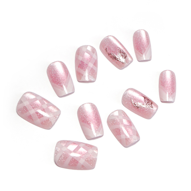 10 gab. mākslīgie nagli – Cat's Eye stils, Le Fan, sievietēm