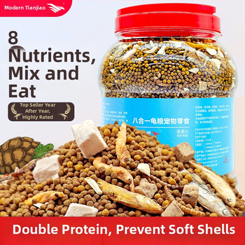Vėžlių maistas – granuliuotas, akvariumo naminių gyvūnėlių maistas, prekės ženklas Modern Tianjiao
