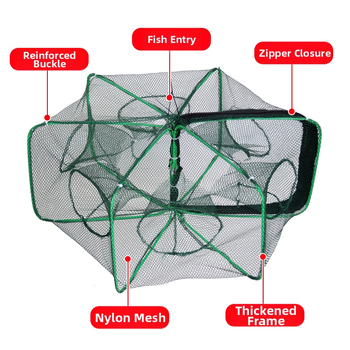 Kreveti poti – tugevdatud kokkupandav konstruktsioon, automaatne püügikast, nailonist konstruktsioon